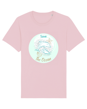 SAVE THE OCEAN Cotton Pink