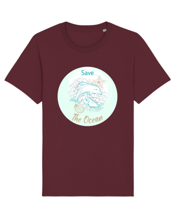 SAVE THE OCEAN Burgundy