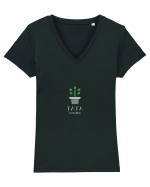 ȚAȚA FLOAREA Tricou mânecă scurtă guler V Damă Evoker