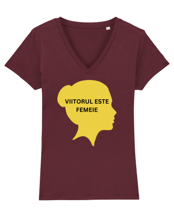 VIITORUL ESTE FEMEIE Burgundy