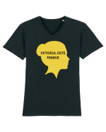 VIITORUL ESTE FEMEIE Tricou mânecă scurtă guler V Bărbat Presenter