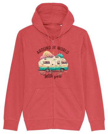 Around the world with you Carmine Red