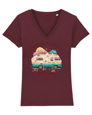 Around the world with you Burgundy