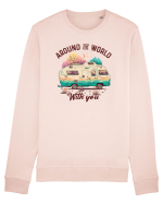 Around the world with you Bluză mânecă lungă Unisex Rise