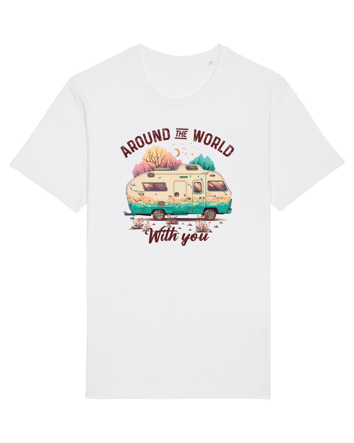 Tricou mânecă scurtă Unisex Rocker White