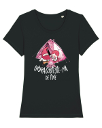 Indrăgostește-mă de tine Tricou mânecă scurtă guler larg fitted Damă Expresser