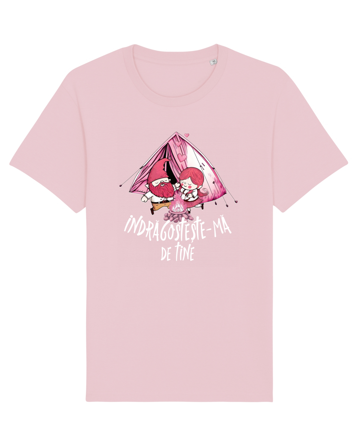 Tricou mânecă scurtă Unisex Rocker Cotton Pink
