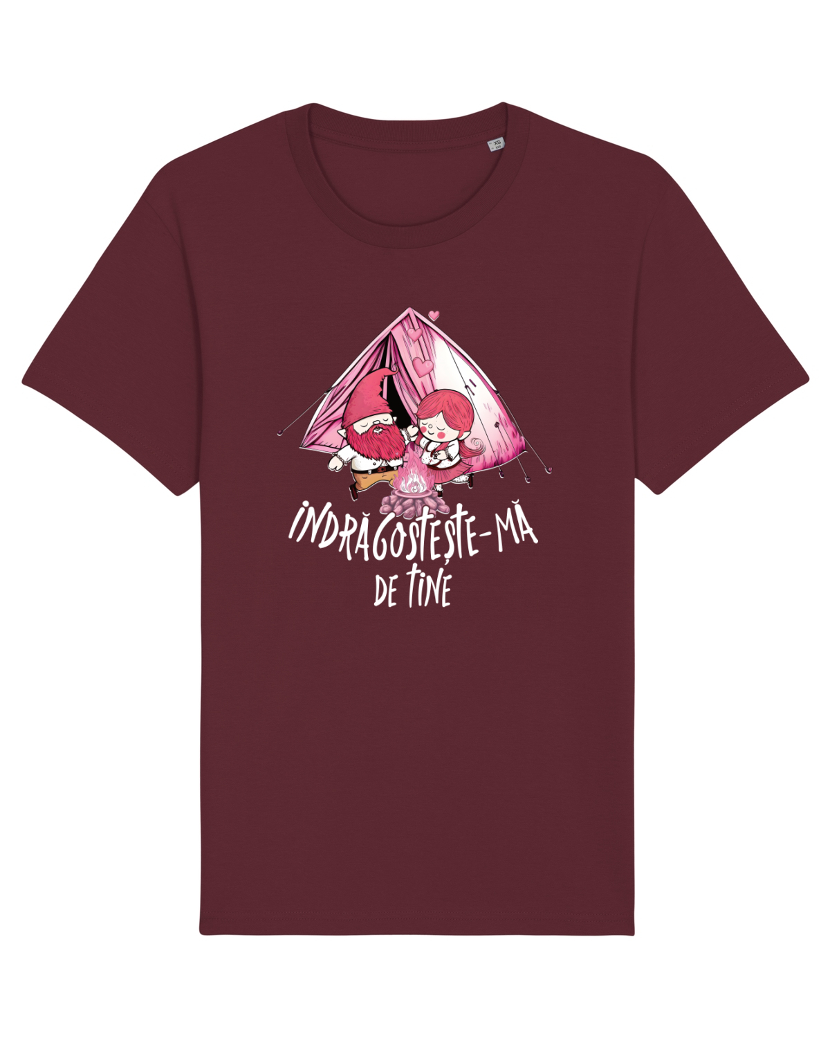 Tricou mânecă scurtă Unisex Rocker Burgundy