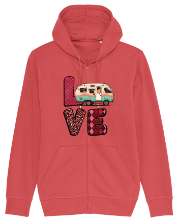 Love camping van Carmine Red