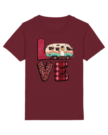 Love camping van Burgundy