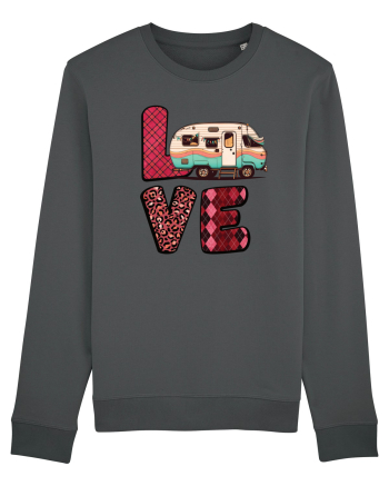 Love camping van Anthracite