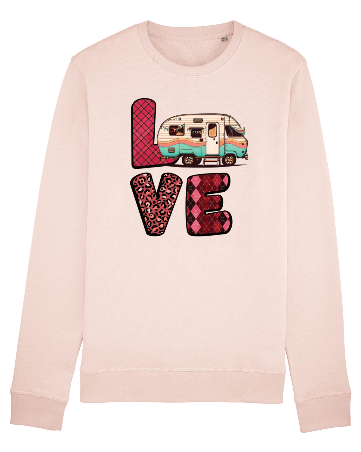Bluză mânecă lungă Unisex Rise Candy Pink