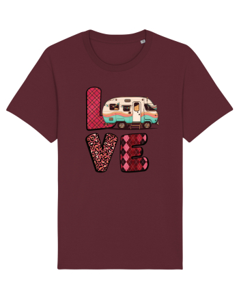 Love camping van Burgundy