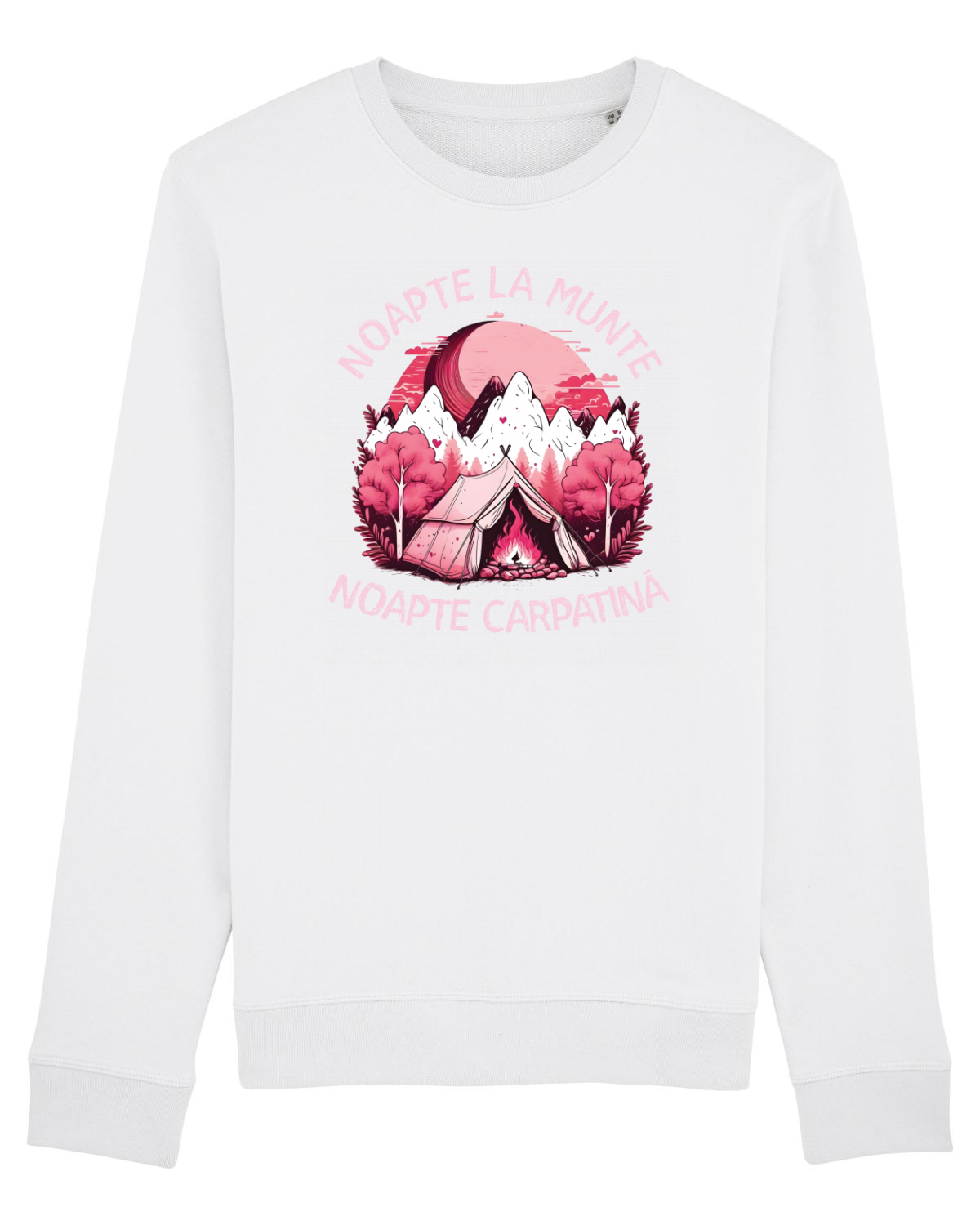 Bluză mânecă lungă Unisex Rise White