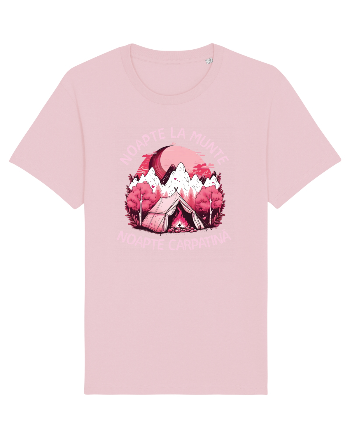 Tricou mânecă scurtă Unisex Rocker Cotton Pink