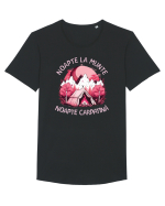 Noapte la munte noapte carpatină Tricou mânecă scurtă guler larg Bărbat Skater