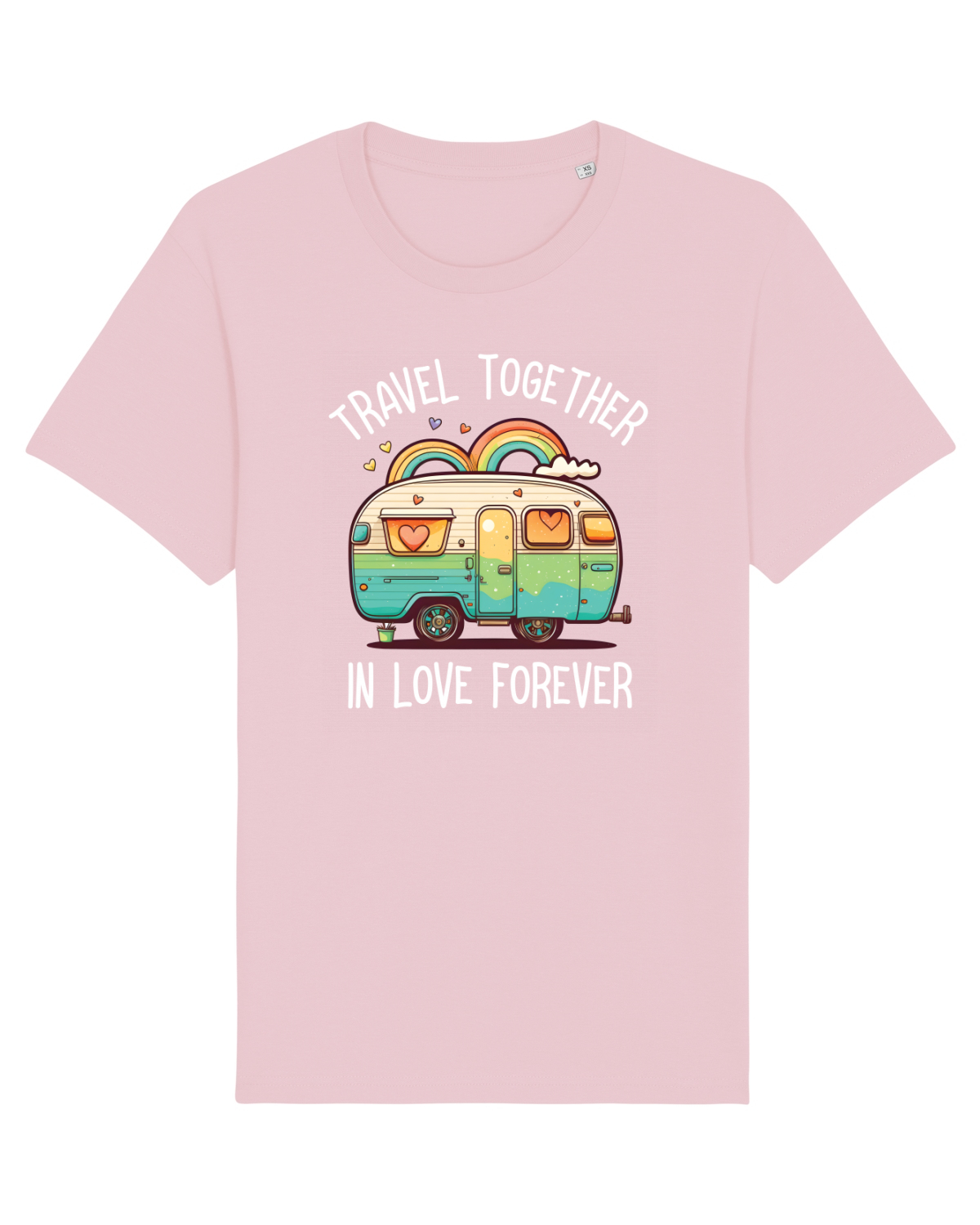 Tricou mânecă scurtă Unisex Rocker Cotton Pink