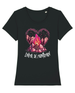 Inimă de munțoman v2 Tricou mânecă scurtă guler larg fitted Damă Expresser