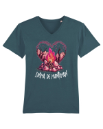 Inimă de munțoman v2 Tricou mânecă scurtă guler V Bărbat Presenter