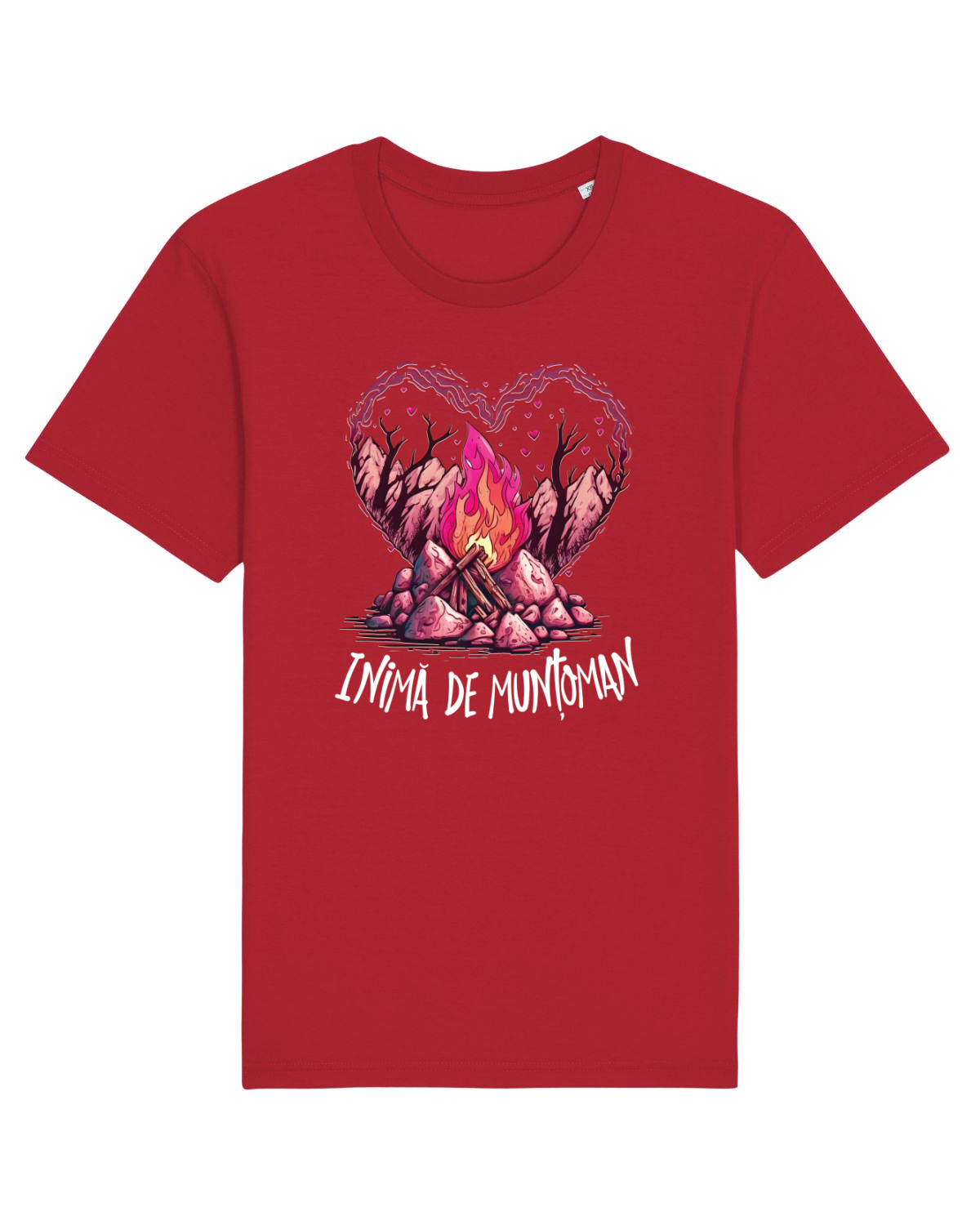 Tricou mânecă scurtă Unisex Rocker Red