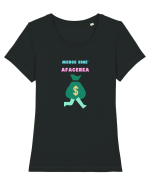 MERGE BINE AFACEREA Tricou mânecă scurtă guler larg fitted Damă Expresser