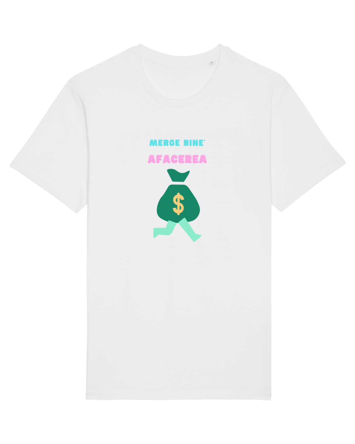 Tricou mânecă scurtă Unisex Rocker White