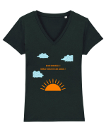 BUNA DIMINEATA VOTKA Tricou mânecă scurtă guler V Damă Evoker