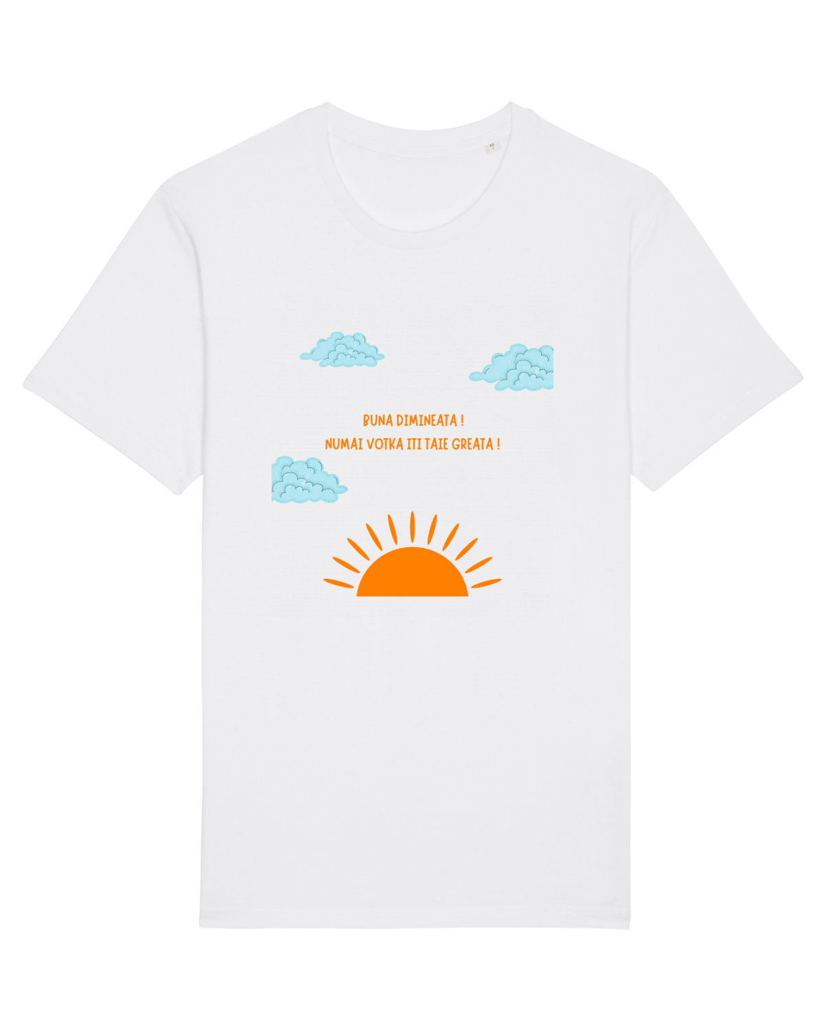 Tricou mânecă scurtă Unisex Rocker White