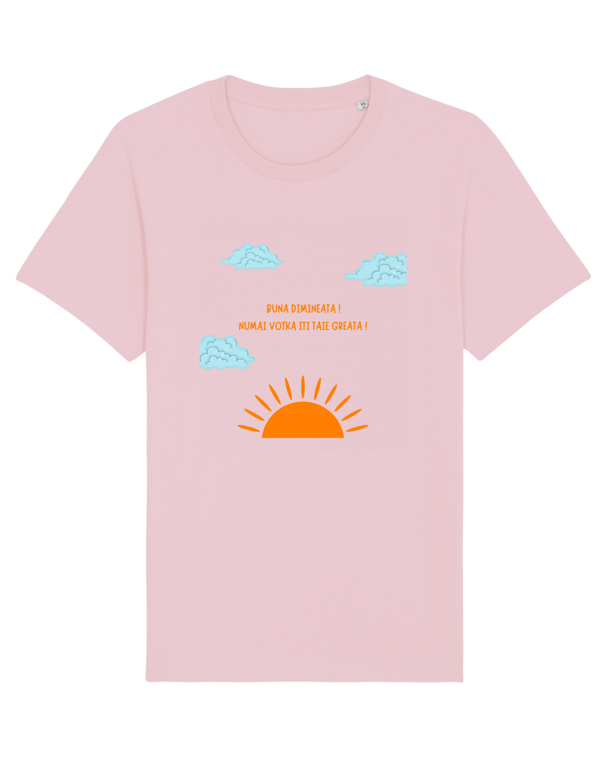 Tricou mânecă scurtă Unisex Rocker Cotton Pink