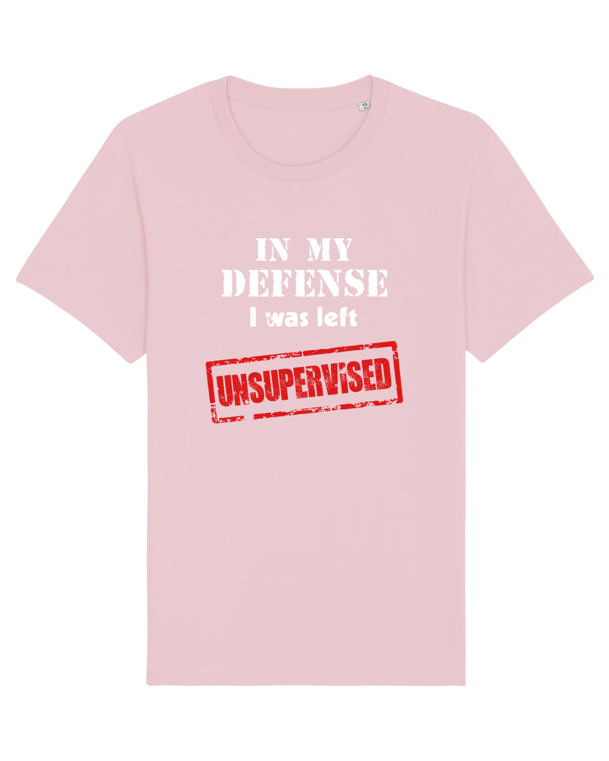 Tricou mânecă scurtă Unisex Rocker Cotton Pink