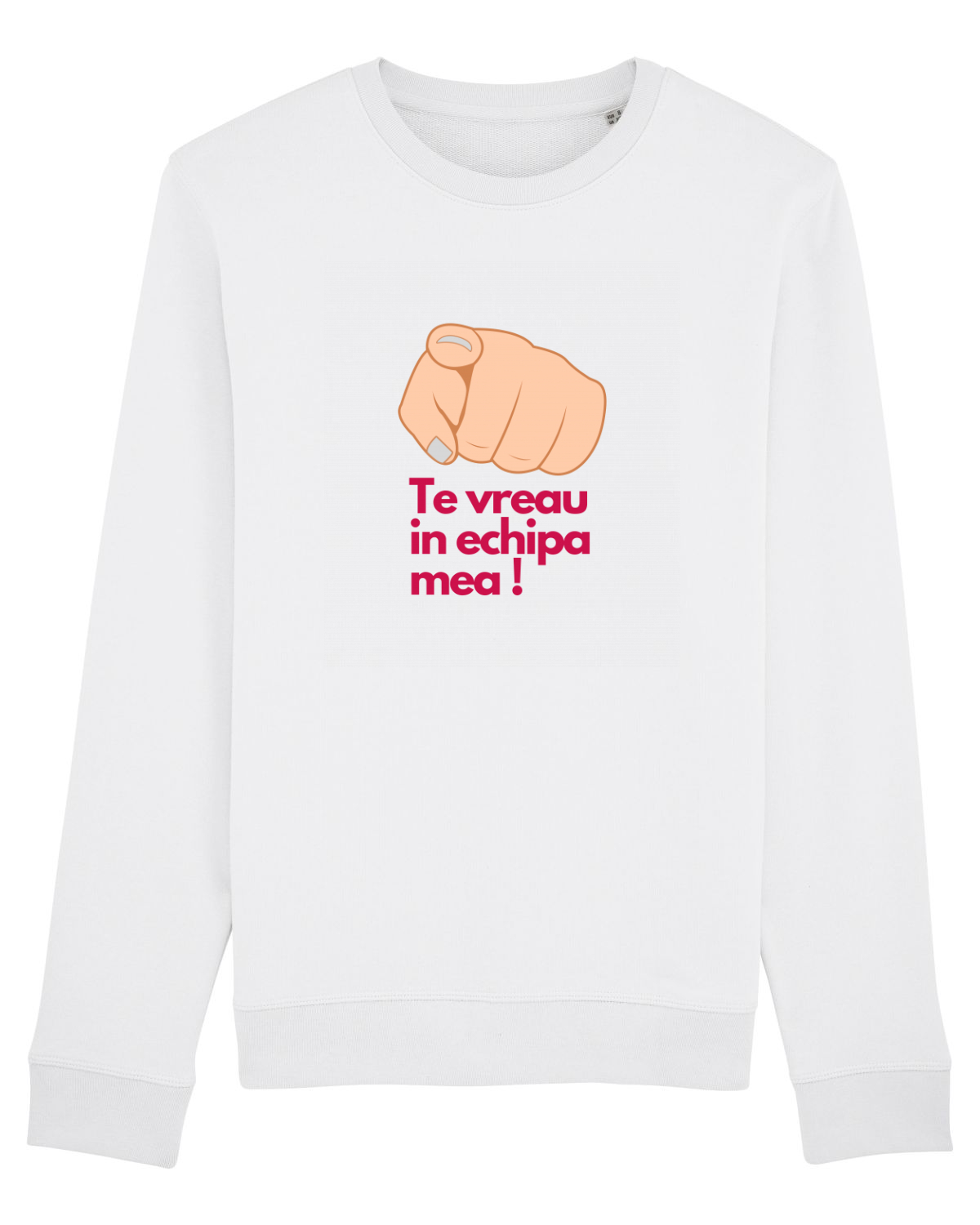 Bluză mânecă lungă Unisex Rise White