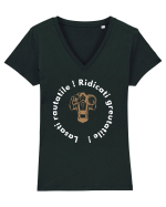 RAUTATI-GREUTATI Tricou mânecă scurtă guler V Damă Evoker