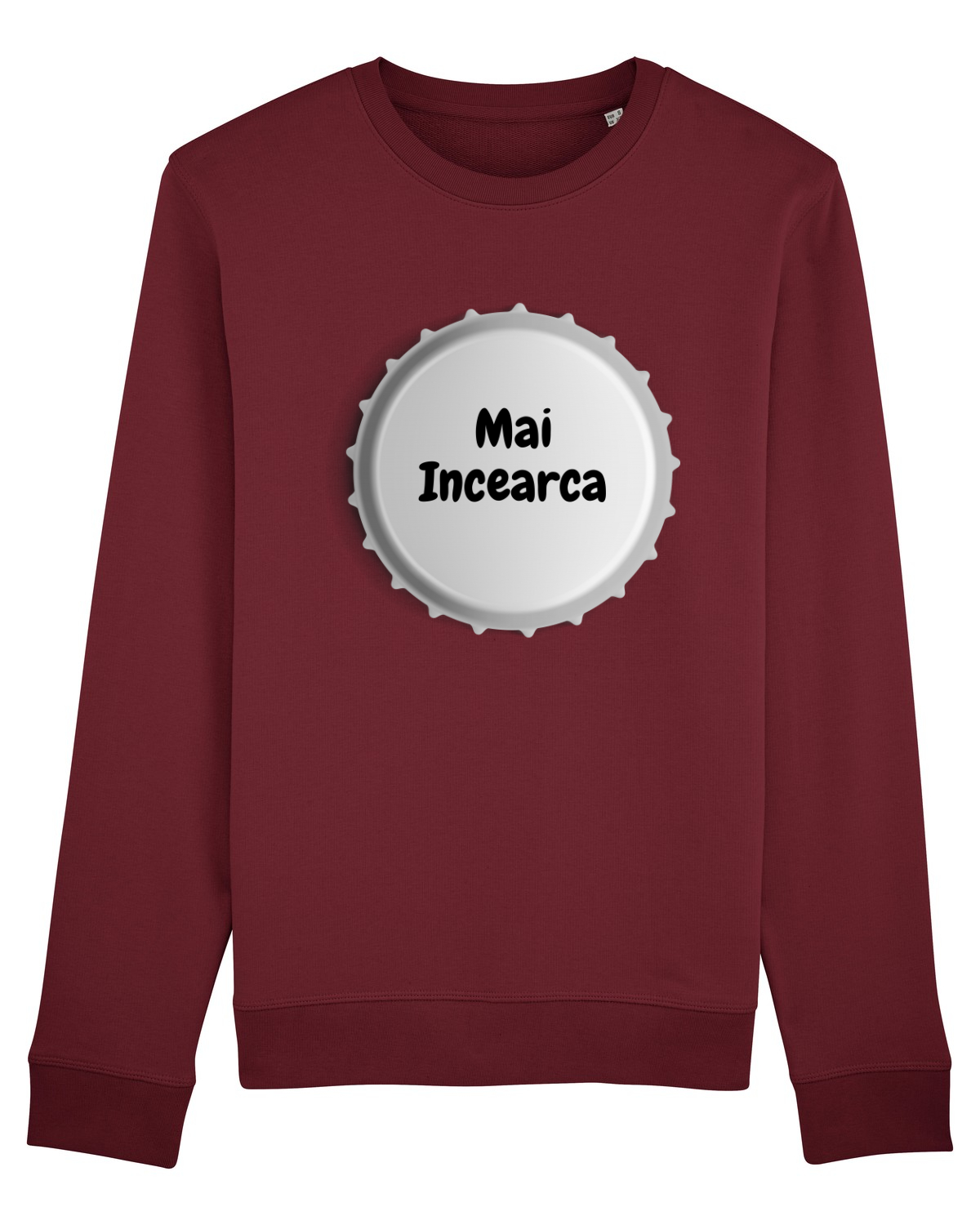 Bluză mânecă lungă Unisex Rise Burgundy
