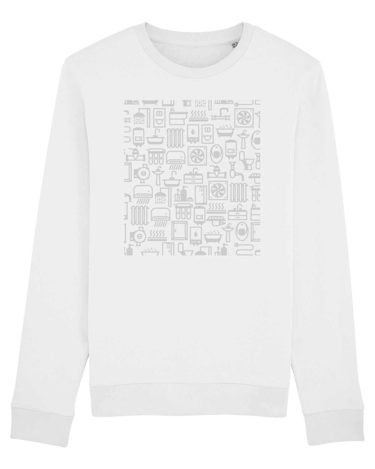 Bluză mânecă lungă Unisex Rise White