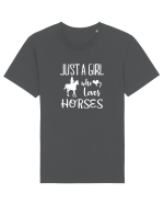 Love horses Tricou mânecă scurtă Unisex Rocker