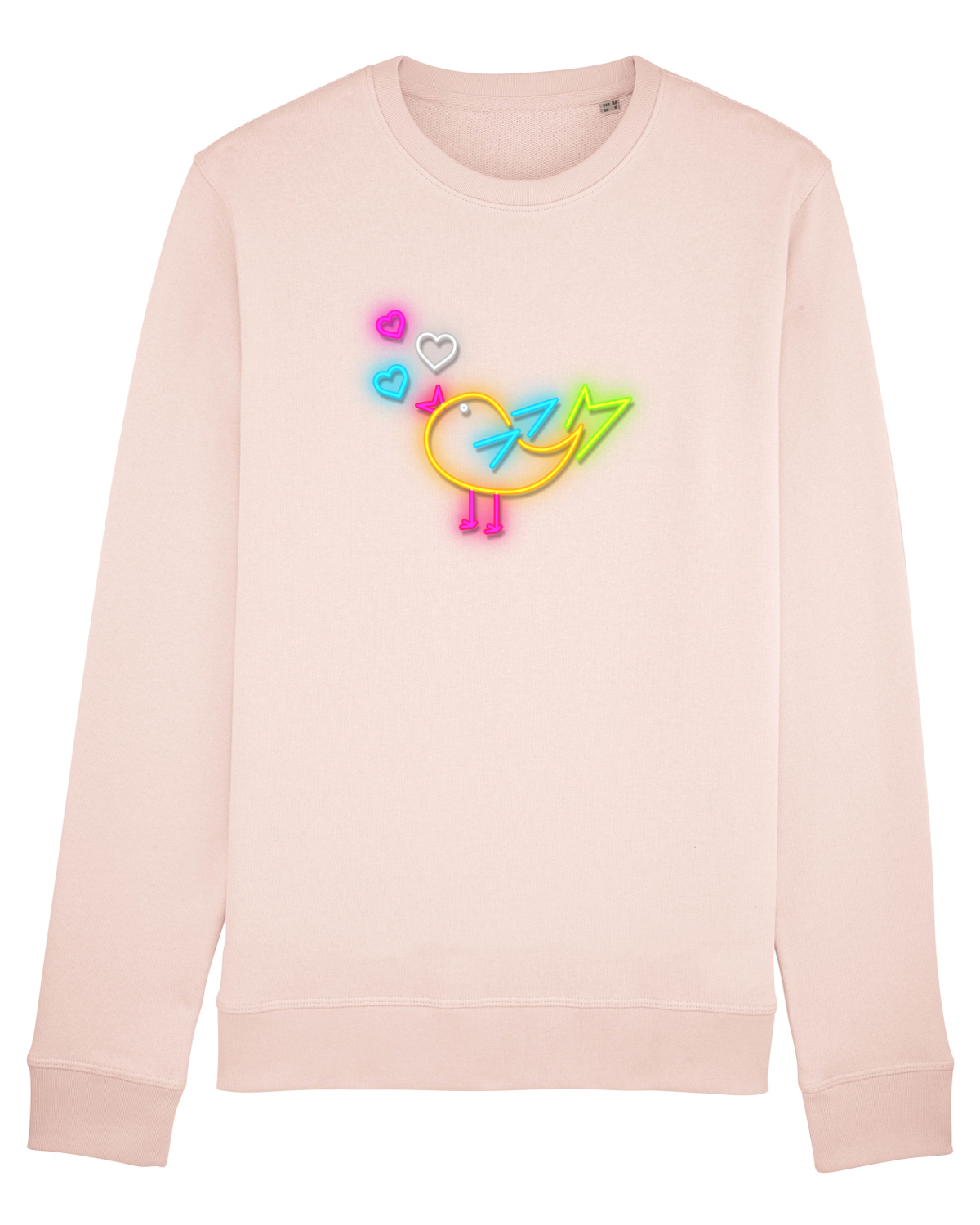 Bluză mânecă lungă Unisex Rise Candy Pink