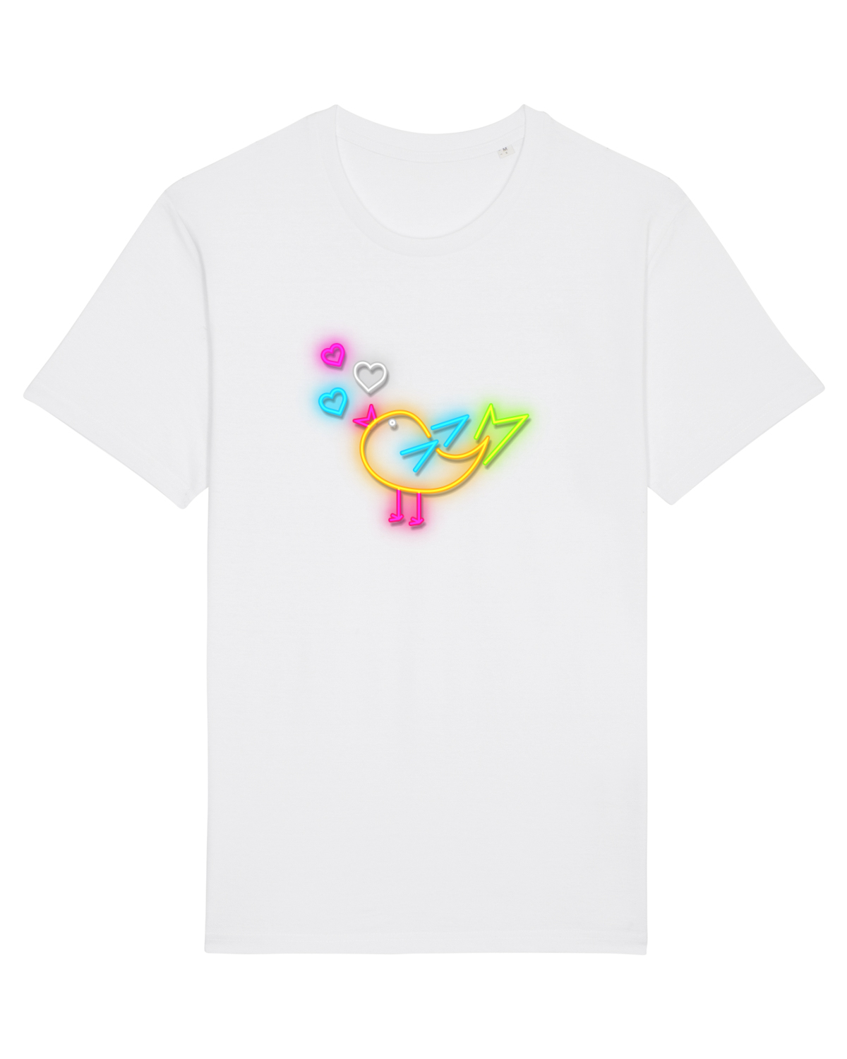 Tricou mânecă scurtă Unisex Rocker White