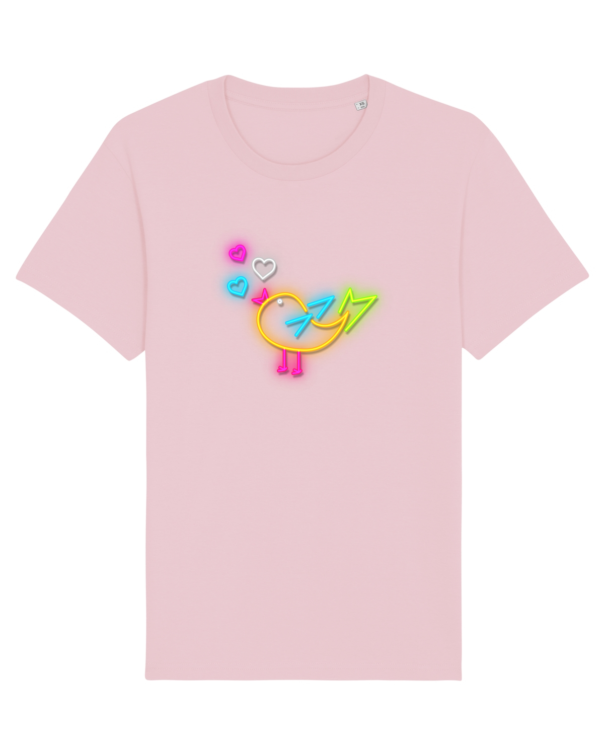 Tricou mânecă scurtă Unisex Rocker Cotton Pink