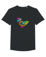 Mi-a șoptit o păsărică Tricou mânecă scurtă guler larg Bărbat Skater