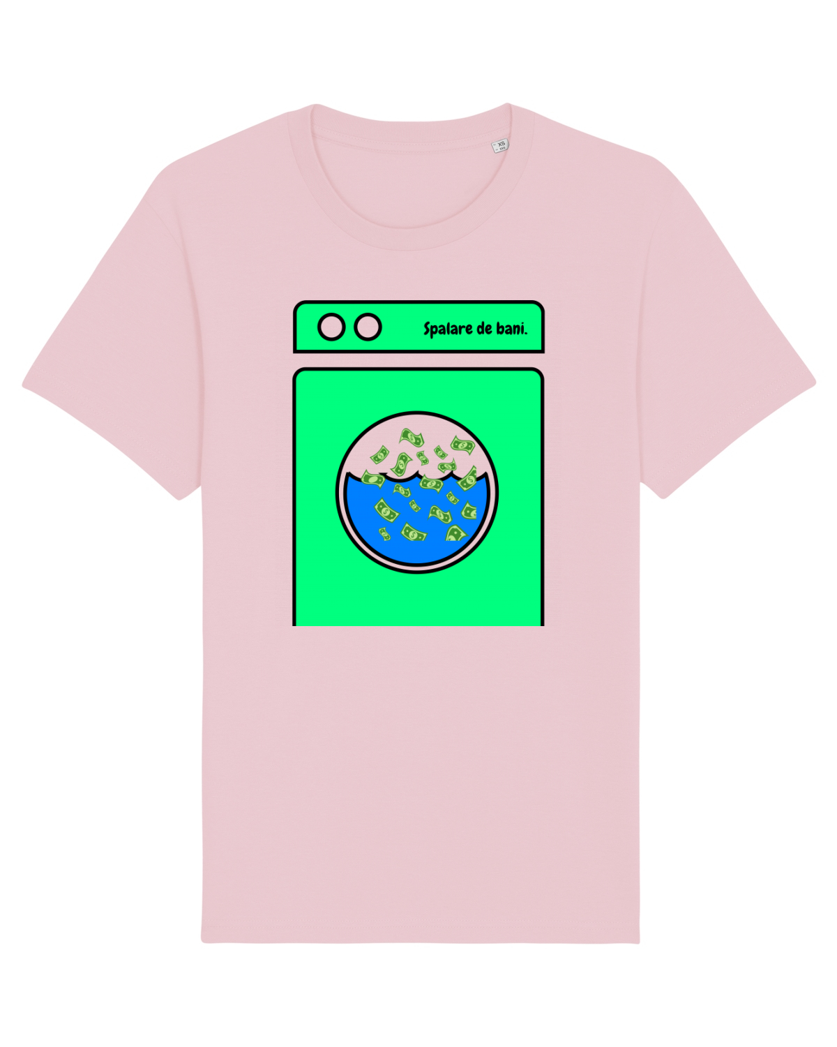 Tricou mânecă scurtă Unisex Rocker Cotton Pink