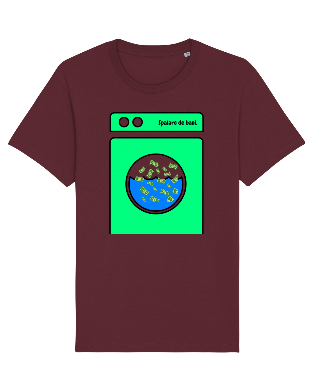 Tricou mânecă scurtă Unisex Rocker Burgundy