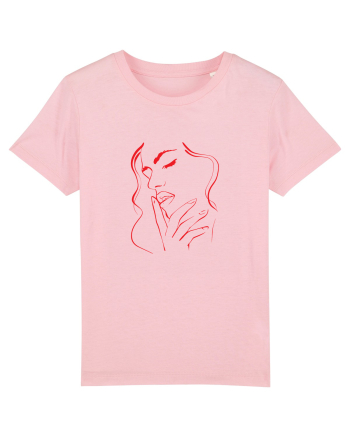 WOMAN FACE Cotton Pink