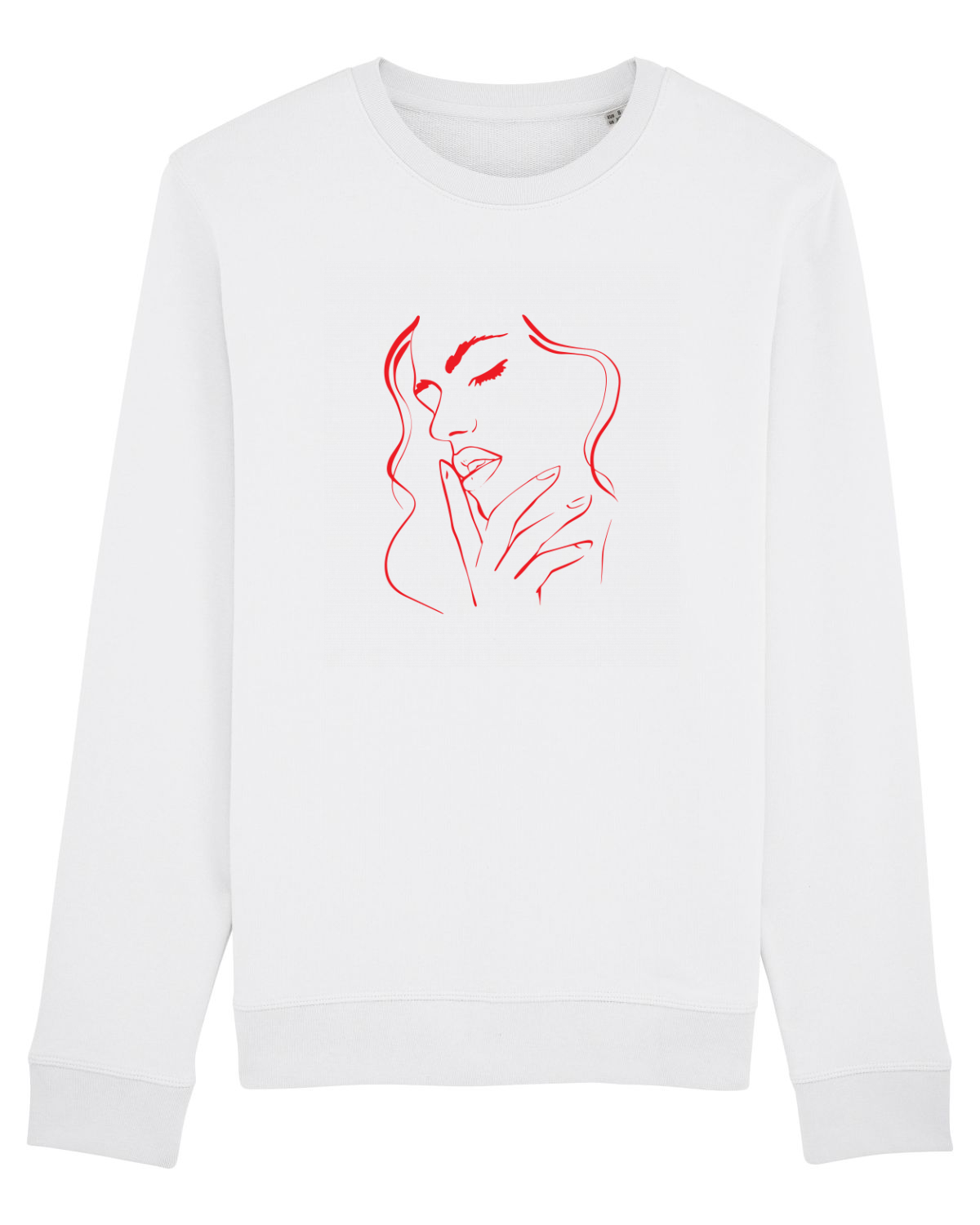 Bluză mânecă lungă Unisex Rise White