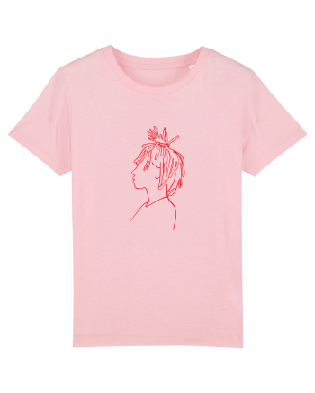 WOMAN FACE Cotton Pink