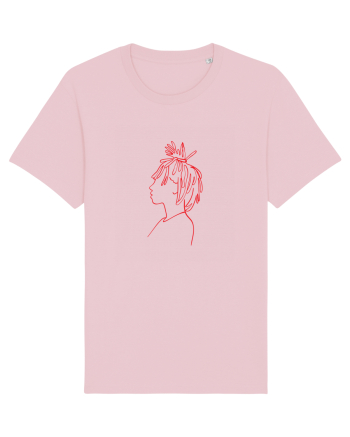 WOMAN FACE Cotton Pink