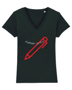 GANDURI IN PIX Tricou mânecă scurtă guler V Damă Evoker