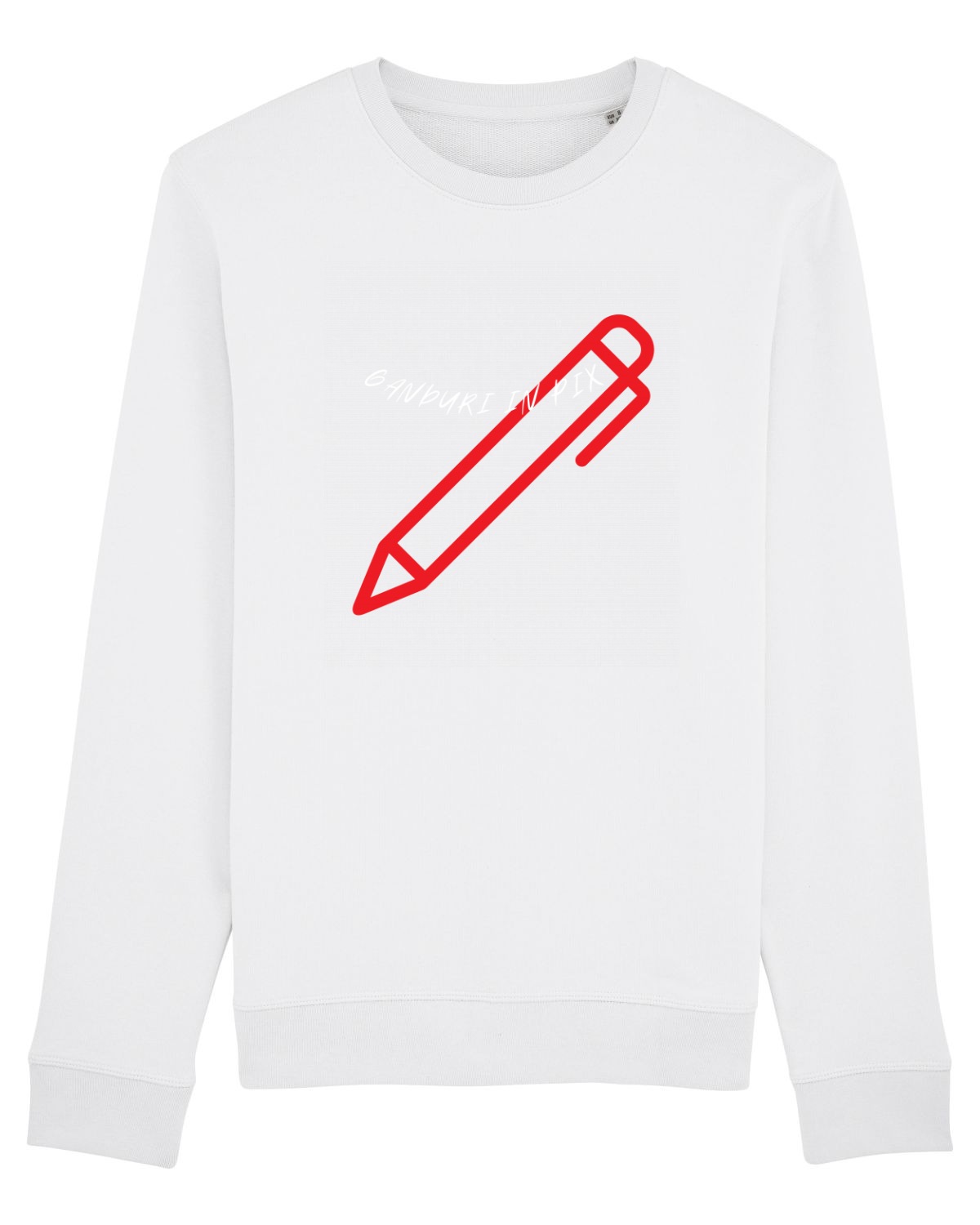 Bluză mânecă lungă Unisex Rise White