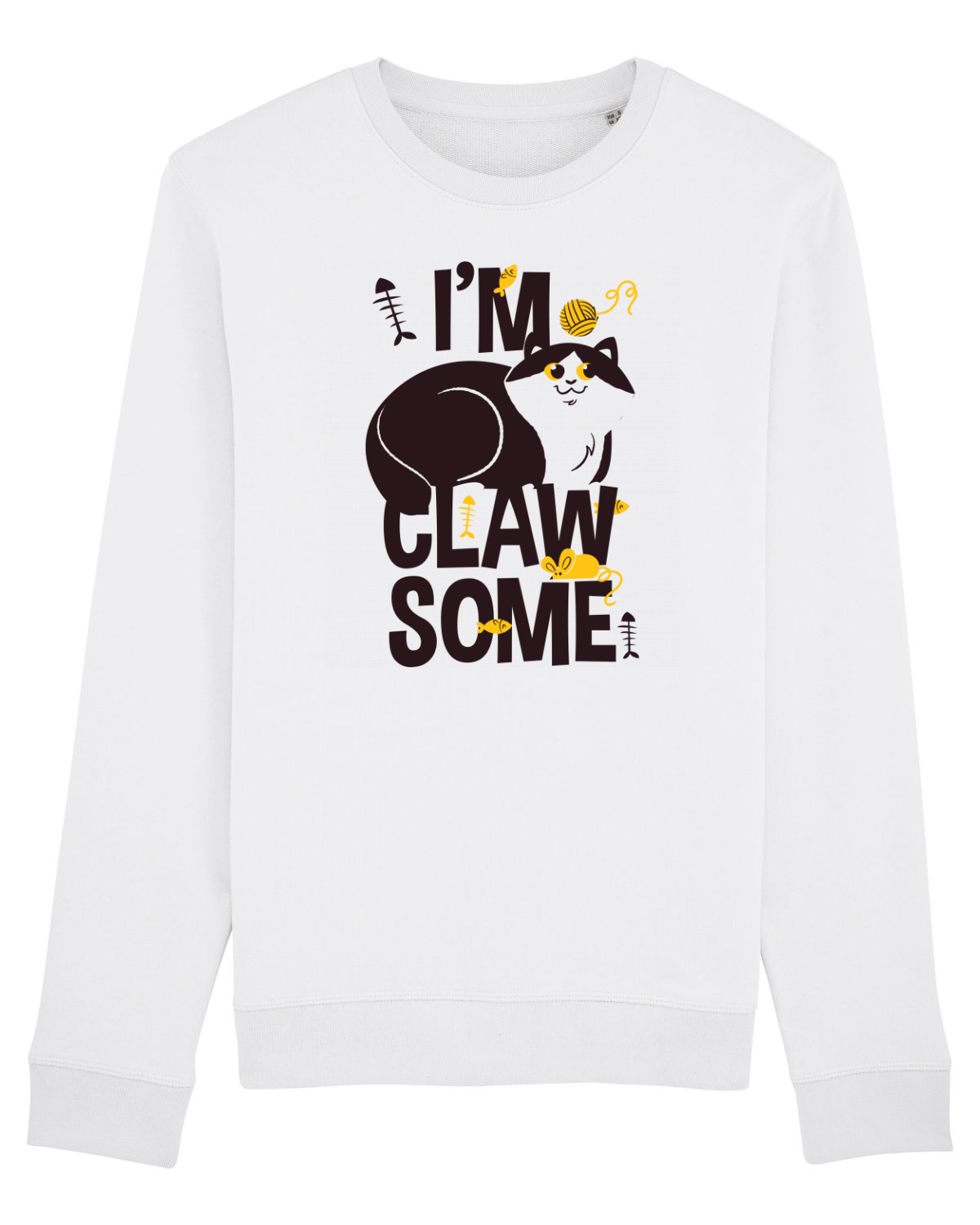 Bluză mânecă lungă Unisex Rise White
