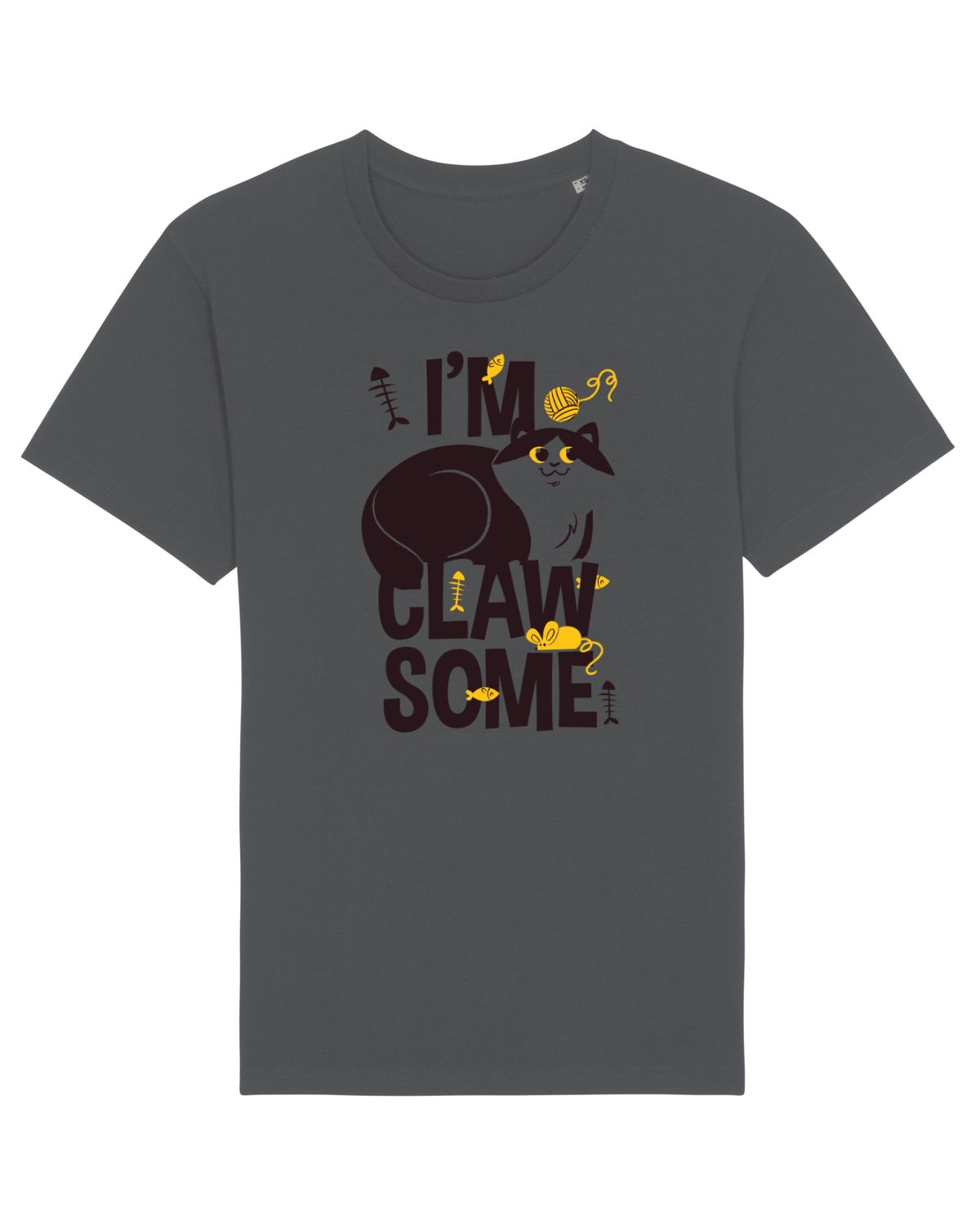 Tricou mânecă scurtă Unisex Rocker Anthracite