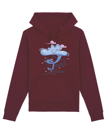 I'm Not A Girl I'm A Storm With Skin Burgundy